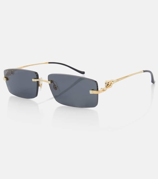 Panthère De Cartier rectangular sunglasses