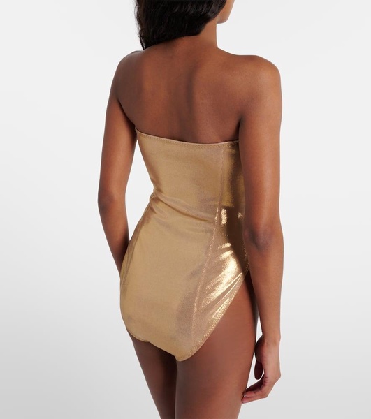 Mio metallic bodysuit