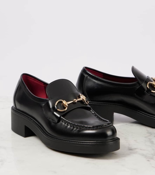 Horsebit leather loafers