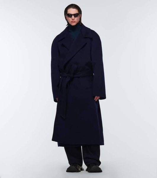 Belted cashmere coat