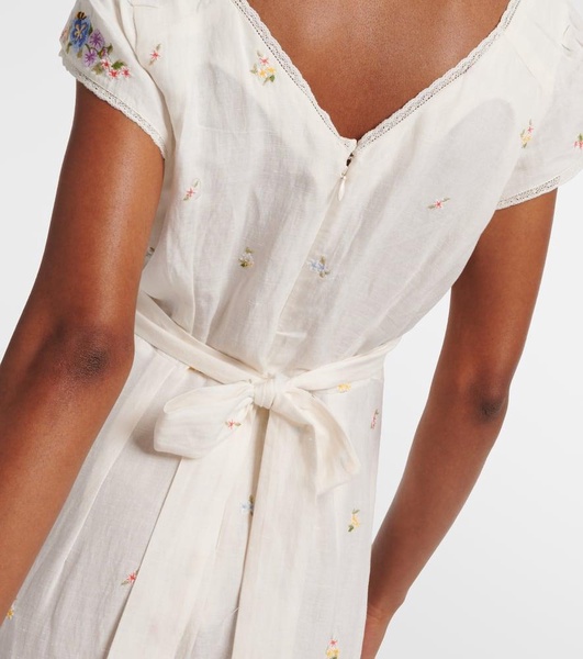 Carey embroidered maxi dress