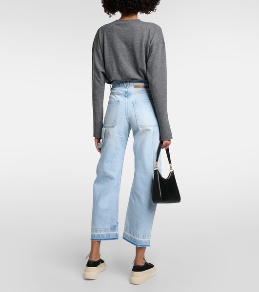 High-rise boyfriend jeans