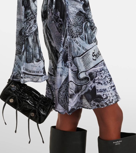 Printed wrap dress