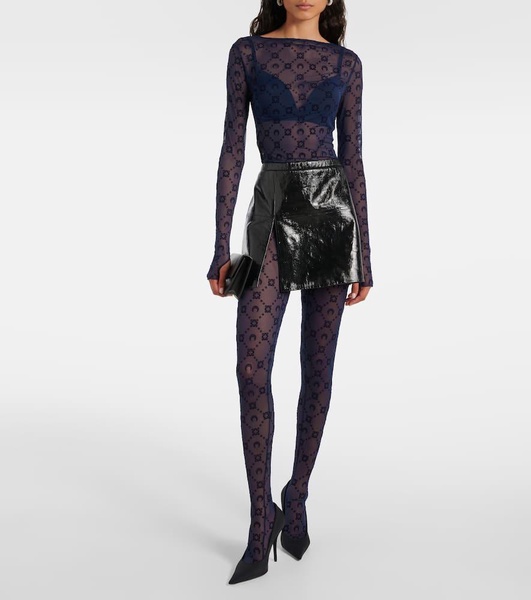 Moon mesh tights