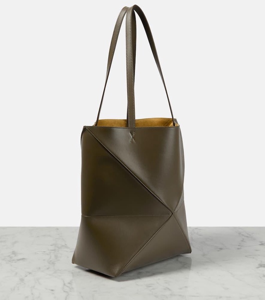 Puzzle Fold Medium leather tote bag