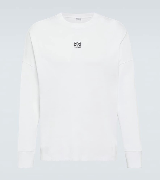 Oversized Logo-Embroidered Ribbed Cotton T-Shirt