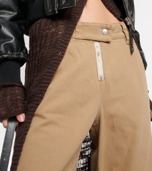 Potinal belted cotton cargo pants