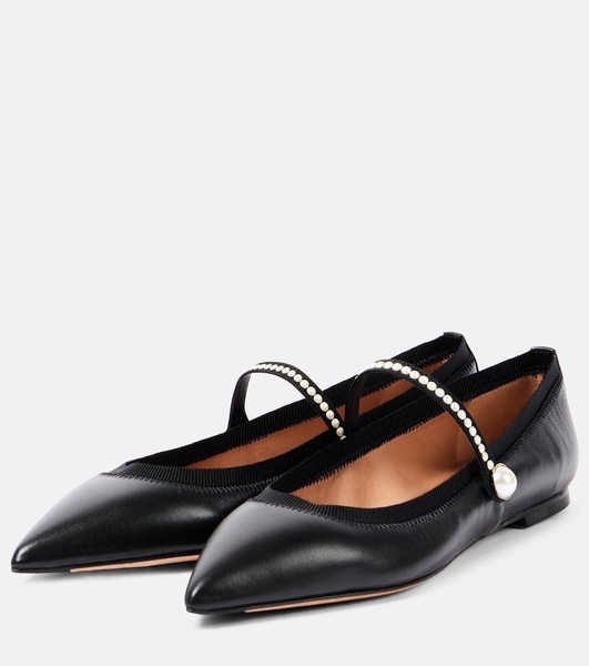 Romy leather Mary Jane flats