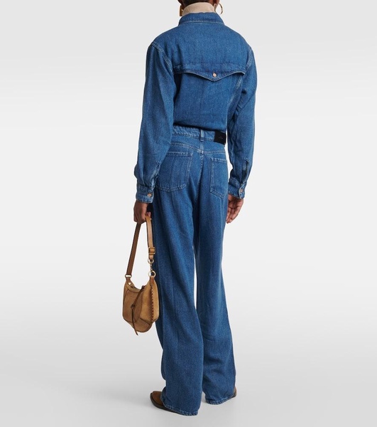 Western denim jumpsuit