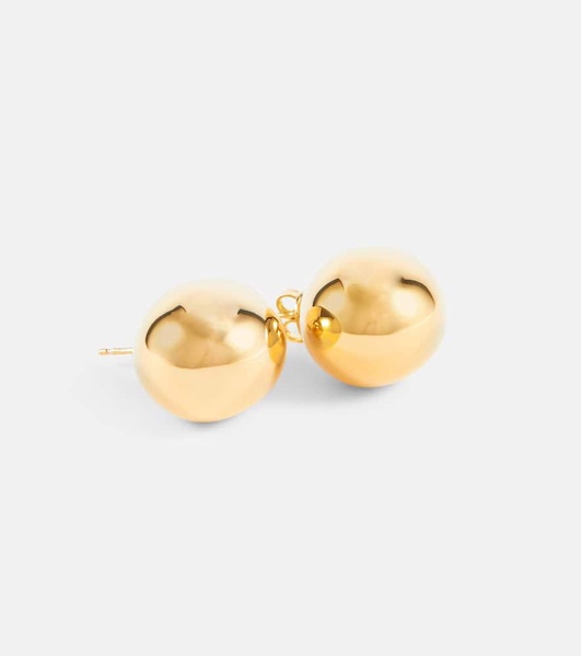 Drop gold-plated sterling silver earrings