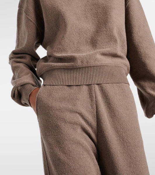 Cocooning cotton and cashmere-blend hoodie