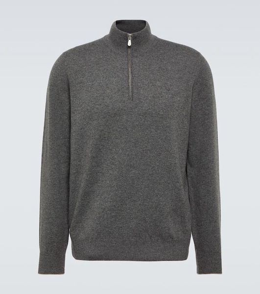 Cashmere half-zip sweater