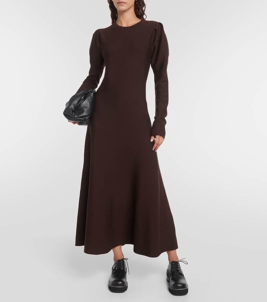 Hannah virgin wool midi dress