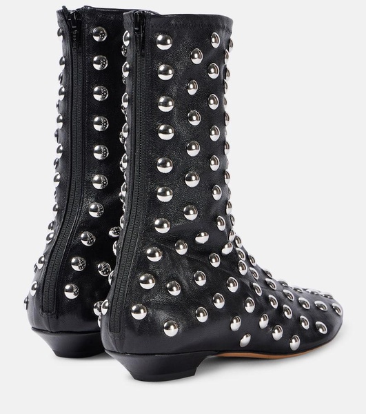 Apollo studded leather booties