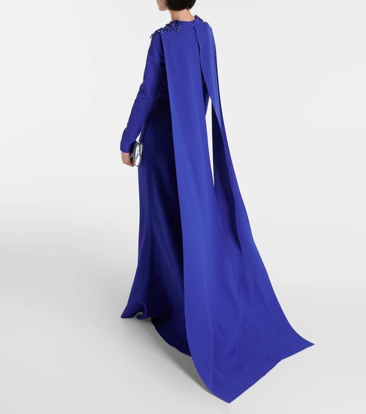 Ginevra embellished caped gown