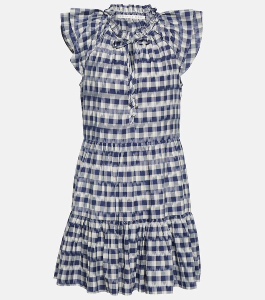 Zee gingham cotton minidress