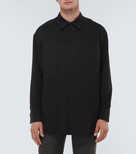 Lukre oversized cotton-blend poplin shirt