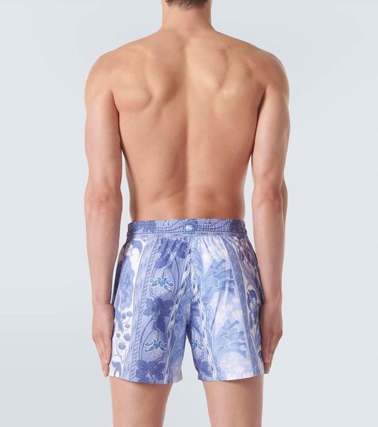 Printed swim trunks