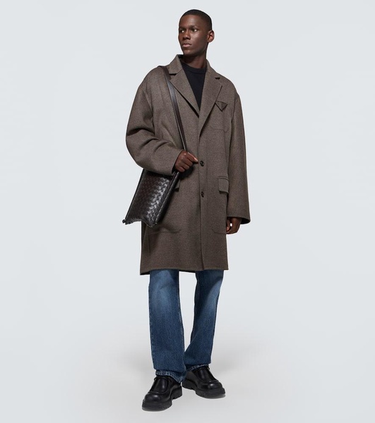 Wool and cashmere overcoat