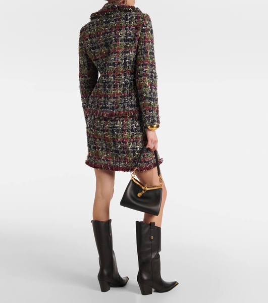 Wool-blend tweed jacket