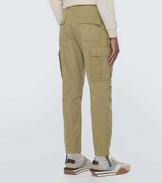 Enzyme cotton twill cargo pants