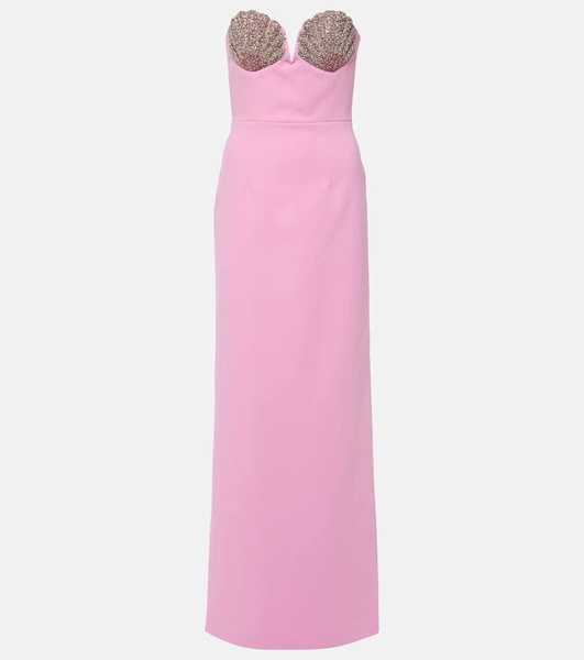 Cordelia embellished strapless gown