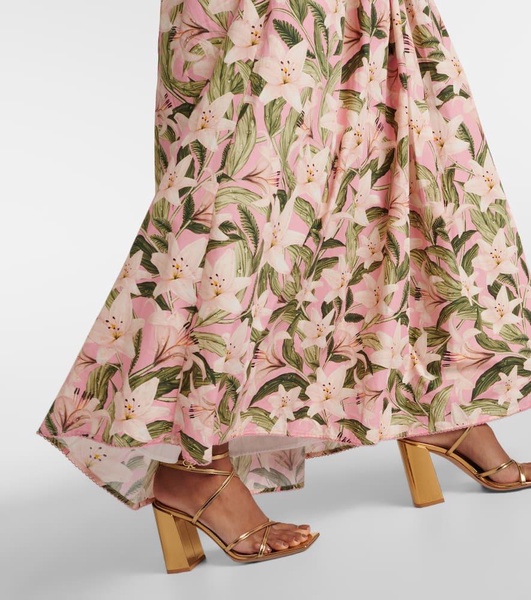 Espliego floral cotton maxi dress