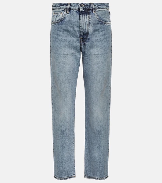 Twisted Seam mid-rise straight jeans