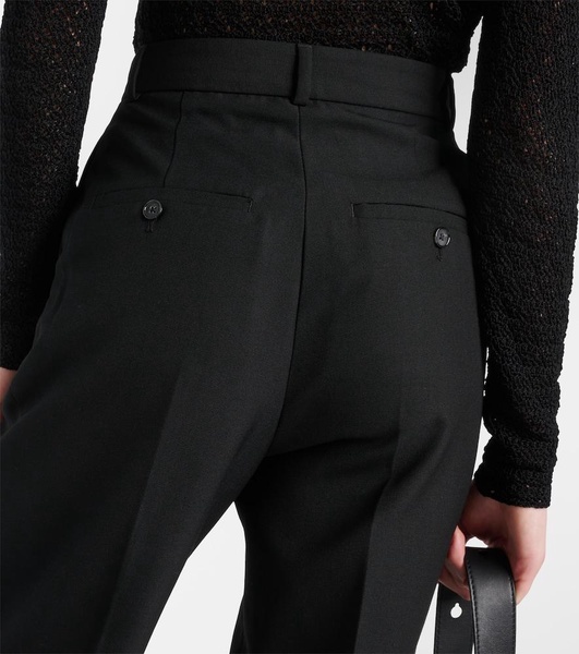 High-rise tapered pants