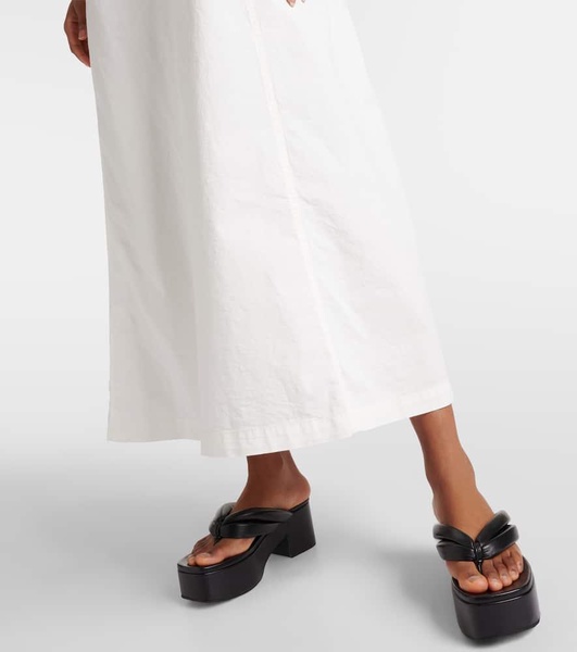 Cotton poplin maxi dress