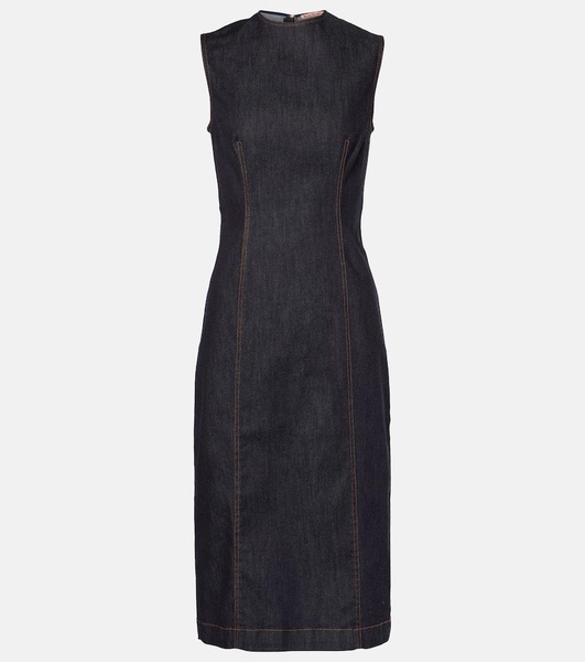 Denka denim midi dress