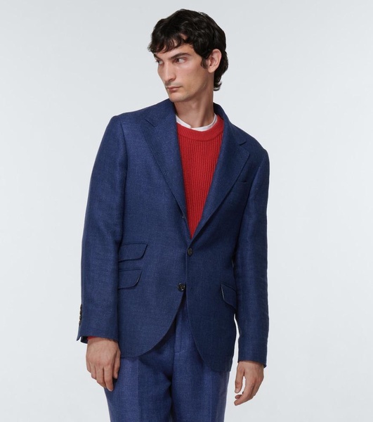 Linen, wool and silk suit