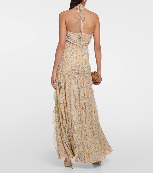 Lucine paisley silk maxi dress