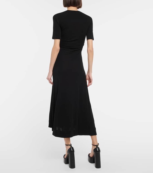 Panya ruched midi dress