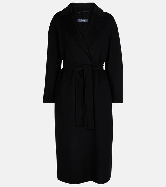 Esturia belted virgin wool coat