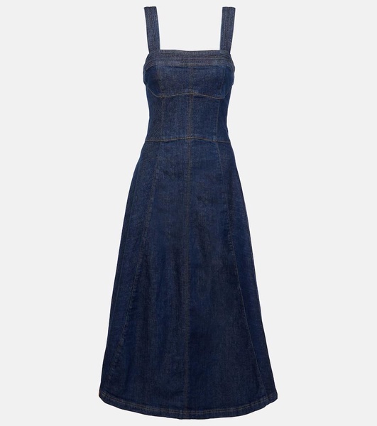 Cici denim midi dress