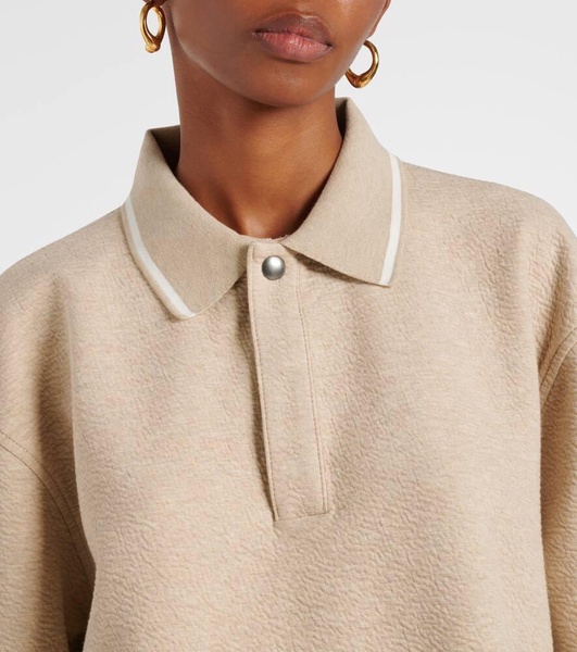 Genevieve cloque polo sweater