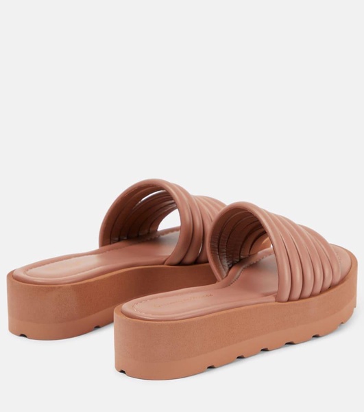 Leather platform sandals 