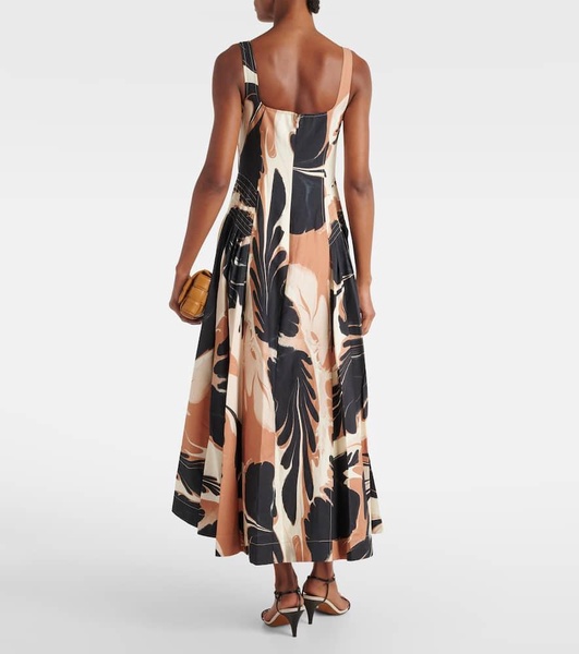 Paola printed maxi dress