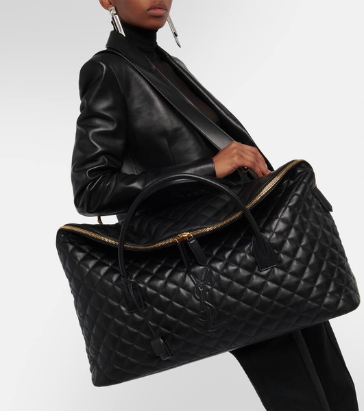 Es Giant quilted leather travel bag