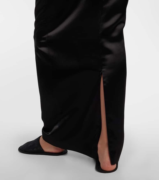 Bartelle satin maxi skirt