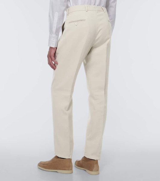 Linen slim pants