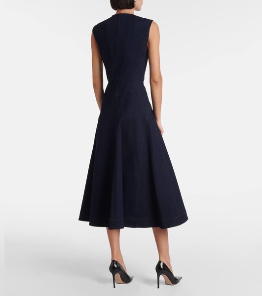 Karrigan denim midi dress