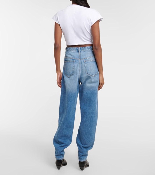 Corsy high-rise tapered jeans