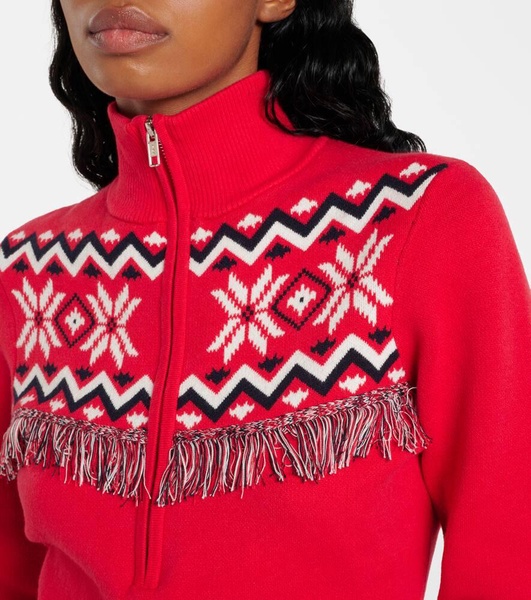 Keystone Blanche cotton-blend ski top