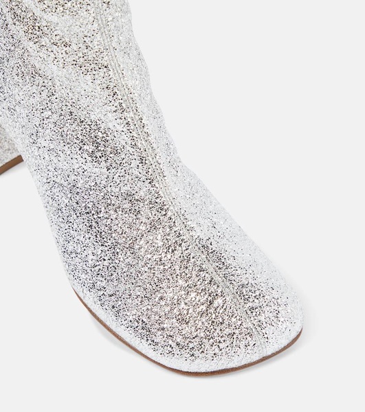 Glitter ankle boots