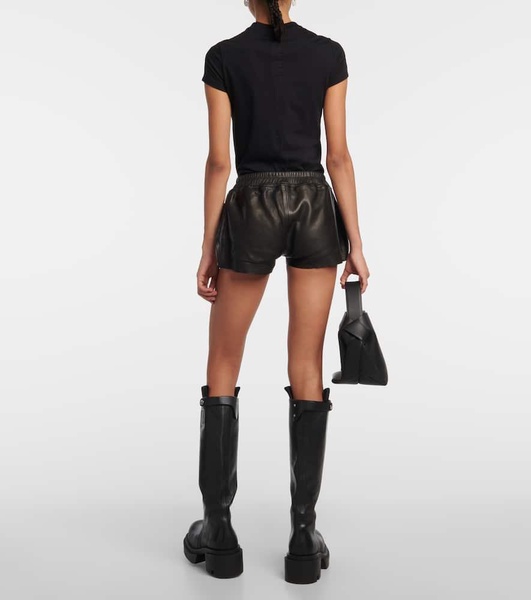 Rick Owens Fog Leather Shorts