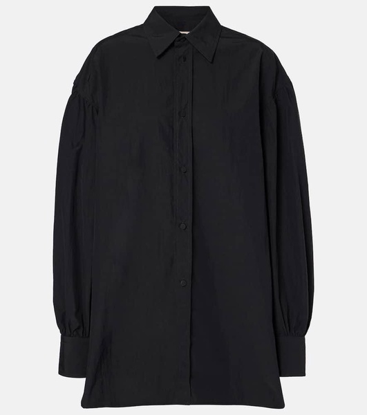 Oversized crêpe shirt