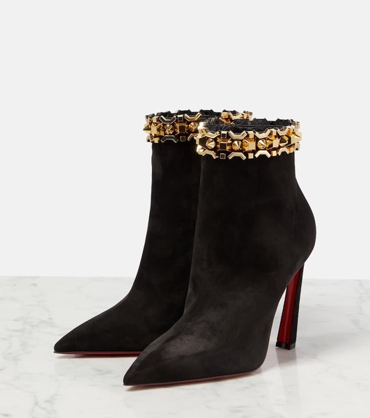 Asteroispikes embellished suede ankle boots