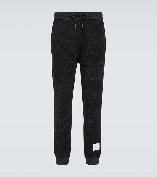 4-Bar cotton and silk sweatpants